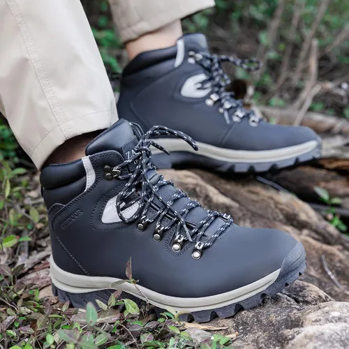 Vista 6 de ZASEPY Hiking Boots Men Work Boots for Men Comfortable & Waterproof & Non-Slip Men's Hiking Boots Trekking Camping Backpacking