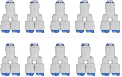 Vista 6 de Lemoy Rosca macho de 1/4 de pulgada a codo de tubo de 1/4 de pulgada de conexión rápida, filtro de agua de ósmosis inversa, codo macho, paquete de 5