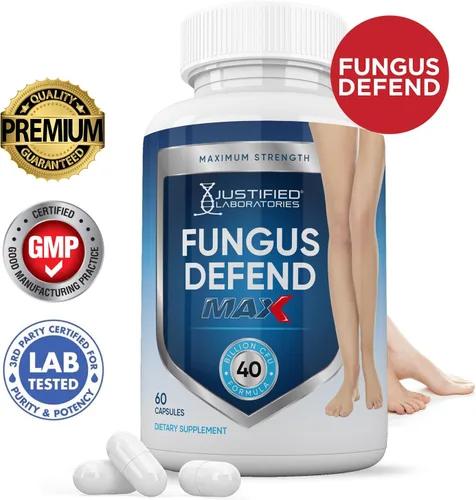 Vista 2 de Justified Laboratories (3 unidades) Fungus Defender Max Pills 40 mil millones UFC probiótico 180 cápsulas