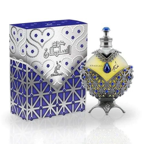 Vista 5 de Khadlaj Hareem Al Sultan Blue - Aceite de perfume concentrado para unisex, 1.18 onzas