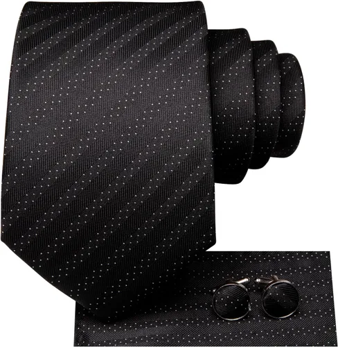 Vista 98 de Hi-Tie Corbatas de seda para hombre, diseño de cachemira a rayas, con bolsillo, gemelos cuadrados, conjunto formal de negocios