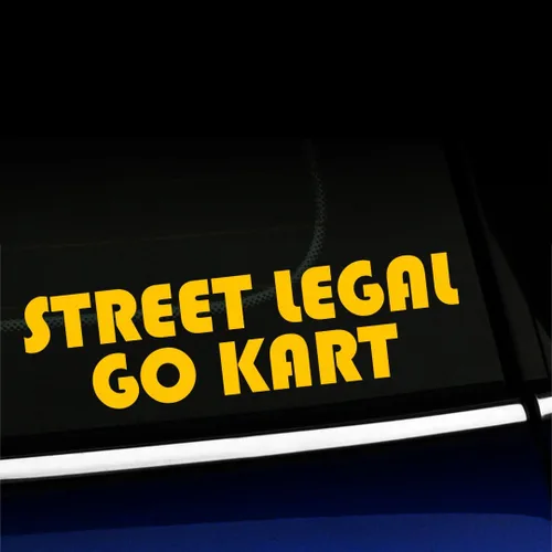 Vista 18 de Street Legal Go Kart - Calcomanía de vinilo para Mini Cooper, color a elegir - [azul azul]