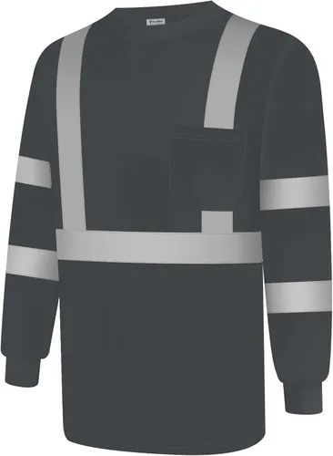 Vista 15 de Camisas de seguridad Uno Mejor para hombre Clase 3 Camisas de alta visibilidad, Camisas reflectantes de alta visibilidad para hombre y mujer