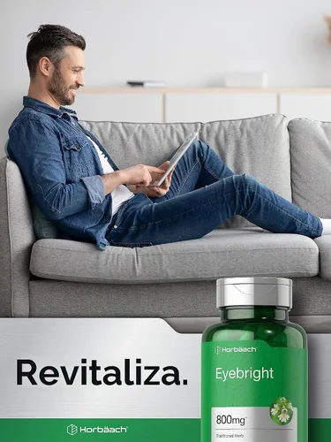 Vista 6 de Horbäach Eyebright Suplemento de hierbas 180 cápsulas Sin OMG, sin gluten