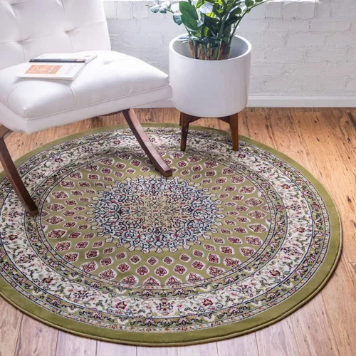Vista 30 de Unique Loom Narenj Collection - Alfombra clásica con diseño de medallón texturizado tradicional, 3 x 5 pies, 1 pulgada, rectangular, color Azul