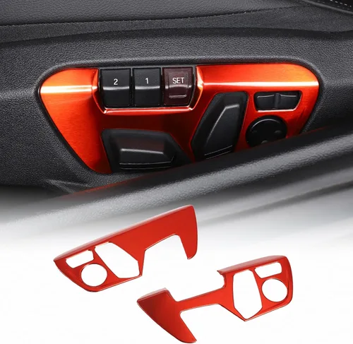 Vista 5 de Cubierta de panel de botón de ajuste de asiento para Toyota Supra GR A90 A91 MK5 2018-2022, el marco del panel del interruptor de ajuste del asiento