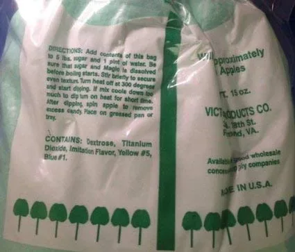 Vista 5 de Victor's Candy - Mezcla de manzana, frambuesa azul (caja de 18)