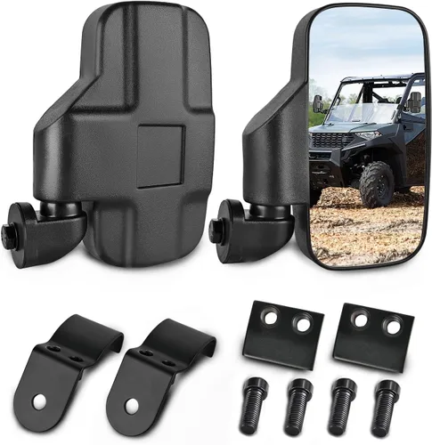 Vista 13 de Nilight UTV - Espejos retrovisores de 12 pulgadas de ancho, espejo central convexo transparente con abrazaderas de 1.75 a 2 pulgadas, ajustables 360