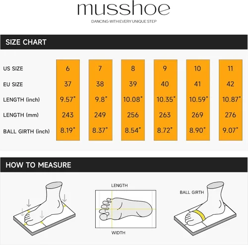Vista 7 de MUSSHOE - Zapatos planos para mujer, de espuma viscoelástica, cómodos y puntiagudos