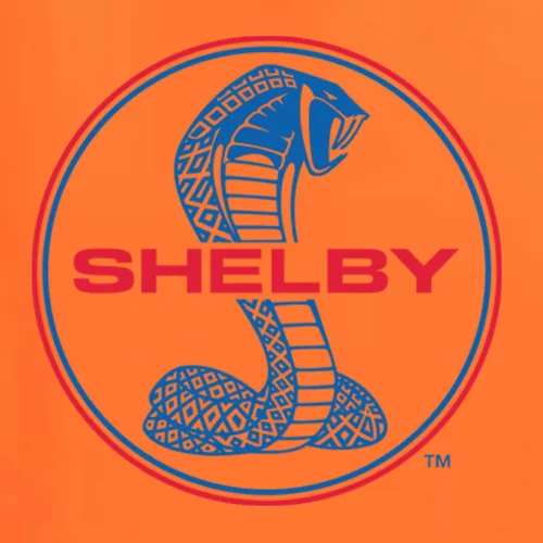 Vista 2 de Shelby Cobra USA Logo Emblem Powered by Ford Motors Cars and Trucks Front and Back Camiseta gráfica para hombre