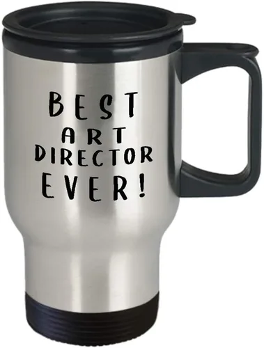 Vista 2 de Gifts for BestEverArt Director Travel Mug Insulated Coffee Tumbler - Artist Dept Creative Department Team Design Advertising Office Funny Cute Gag