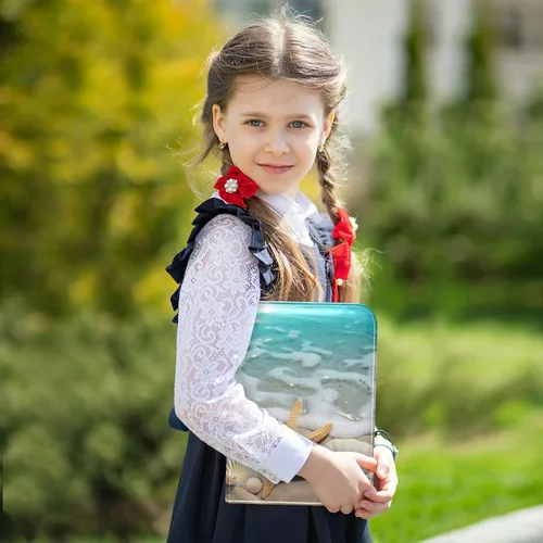 Vista 5 de Beach Shells - Carpeta impermeable para tarjetas intercambiables, 400 bolsillos, estuche de exhibición con fundas para tarjetas, juego