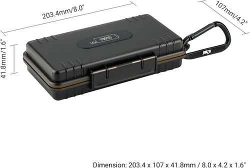 Vista 7 de KIWIFOTOS 14 ranuras 18650 organizador de batería caso protector duro almacenamiento a prueba de golpes 18650 18350 titular de batería caja