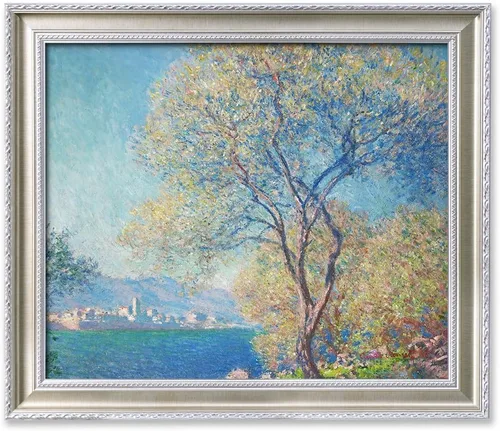 Vista 47 de IPIC - Reproducción artística de los lirios de agua de Claude Monet 1906, impresiones giclée coinciden con el marco dorado clásico, arte de pared