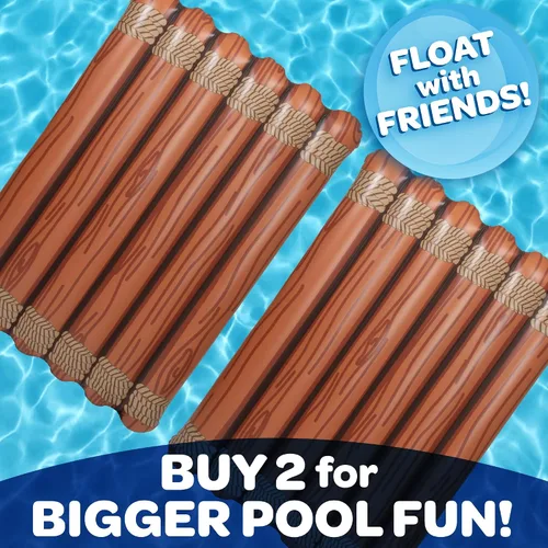 Vista 6 de Flotador inflable gigante para piscina para varias personas, capacidad de peso de más de 600 libras, 5 pies de largo, resistente, 4 veces más grueso