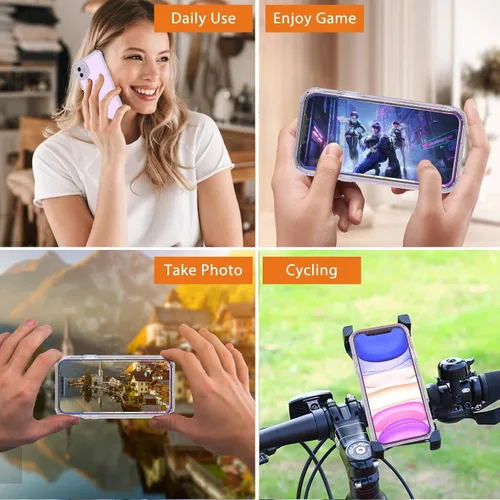 Vista 2 de Lifedance Nuevo para iPhone 11, Funda Protectora Completa y Resistente con Protector de Pantalla Integrado, Protección contra Caídas de 10 Pies