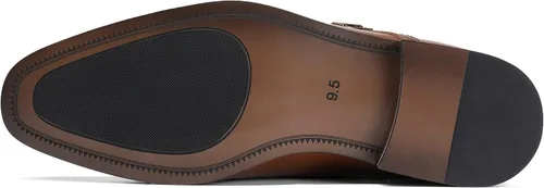 Vista 5 de Bruno Marc Mocasines de vestir para hombre, mocasines con correa de monje