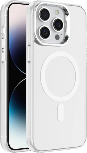 Vista 27 de S. Tedazo Funda magnética para iPhone 7/8 Plus (5.5 pulgadas) compatible con MagSafe, [no amarillenta] delgada, a prueba de golpes, funda para Negro