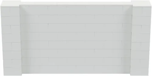 Vista 57 de EverBlock Kit de pared de 5 x 4 pies Bloques de construcción modulares Sistema de pared para edificios, pantallas y estructuras Divisor