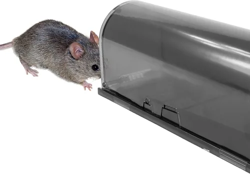 Vista 4 de Trampas para ratones de captura y liberación en vivo, juego de 2 trampas inteligentes para roedores seguras alrededor de mascotas y niños