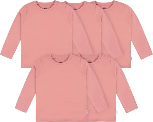 Vista 9 de Gerber, paquete de 5 camisetas unisex para bebés de manga larga, 160 GSM Negro