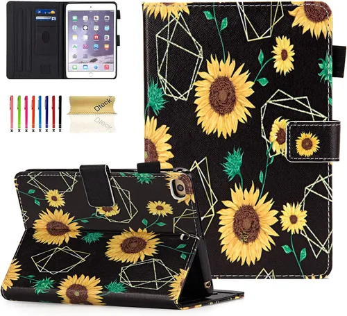 Vista 25 de Dteck Funda para iPad mini 5/4/3/2/1, elegante y ligera de cuero sintético tipo folio con cartera, funda inteligente