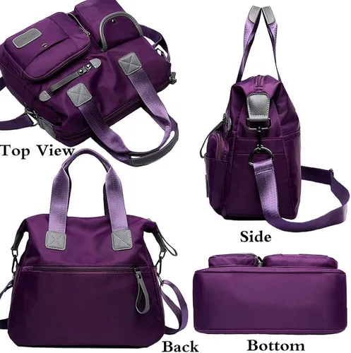 Vista 4 de FiveloveTwo Nylon Hobo Top-handle Bolsas Bandolera Bolso Bolso Bolso Bolso Bolso Bolso Bolso Bolso Bolso Embragues Bolsos y Monederos