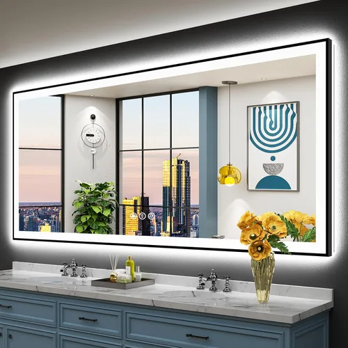 Vista 36 de 24x32 LED Bathroom Mirror, Backlit & Front Lit Lighted Mirror Retroiluminado+luz frontal