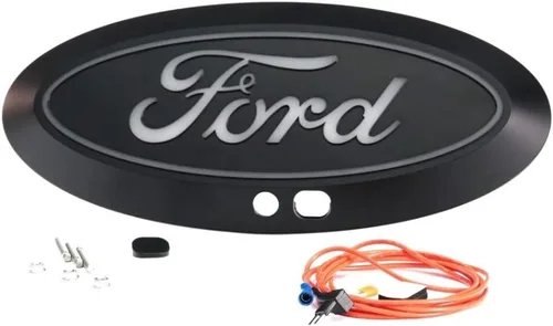 Vista 4 de Putco Luminix - Emblema LED blanco con cámara y arnés de conexión rápida, compatible con Ford F150 21-23 con faros halógenos