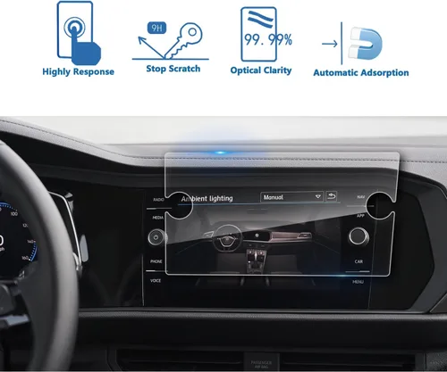 Vista 8 de LFOTPP Protector de pantalla de navegación para Jetta GLI 2019, 2020, 2021, 2022, 2023, 2024, Jetta GLI de 8 pulgadas, pantalla de vidrio templado