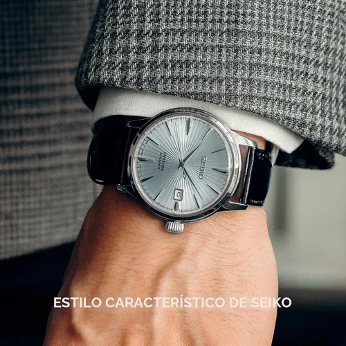 Vista 6 de SEIKO Reloj Automático para Hombre - Presage Cocktail Time - Esfera con Numeración Dorada y Calendario con Fecha, Resistente al Agua 50m