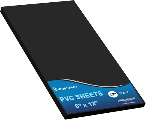 Vista 21 de Mega Format Hojas de plástico de PVC expandido – Hoja negra rígida de 5 x 7 pulgadas para manualidades, señalización y exhibiciones – Sintra Negro