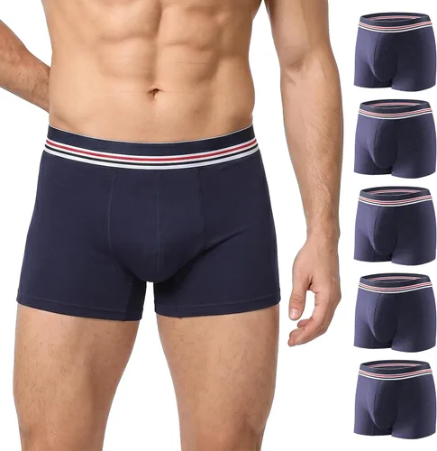 Vista 10 de Carer - Ropa interior tipo bóxer para incontinencia para hombre, lavables, reutilizables, de algodón, a prueba de fugas, con zona frontal