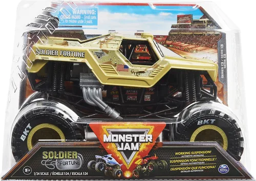 Vista 7 de Monster Jam - Camión monstruo oficial de Calavera, vehículo de colección fundido a presión, escala 1:24, juguetes para niños de 3 años en adelante