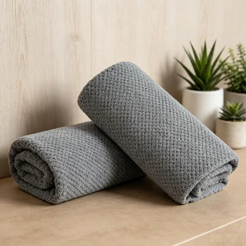 Vista 8 de Juego de 8 toallas de baño grandes negras para la familia, 2 toallas de baño de gran tamaño, 2 toallas de mano, 4 toallas pequeñas, 600GSM, suaves