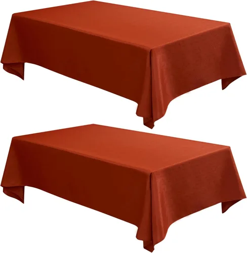Vista 18 de Fitable - Mantel cuadrado de lino sintético resistente a las arrugas, tela neutral, para mesa de interior o exterior, para cocina o comedor