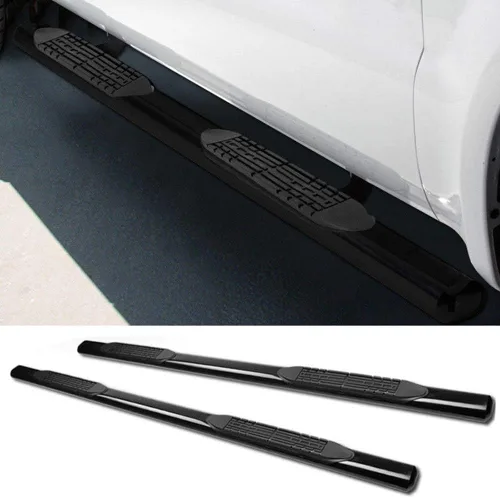 Vista 4 de para Ford F150 F250 F350 F450 F550 Crew/Superduty Crew Cab 5" Heavy Duty HD Oval Black Blk Side Step NERF Bars Rail Running Board
