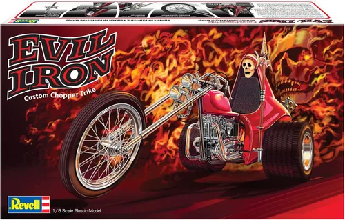 Vista 2 de Revell 17325 Evil Iron Trike 1:8 Escala 153 Piezas Nivel 5 Modelo Kit de Construcción de Motocicleta