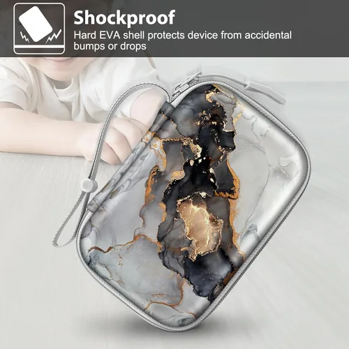 Vista 5 de FINTIE Funda para etiquetadora compatible con Phomemo D30 D35, NELKO P21, SUPVAN E10, NIIMBOT D11 D110, JADENS D110, ORGSTA S001 - Funda