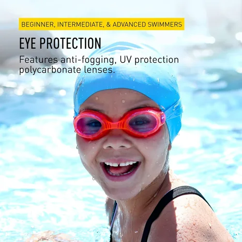 Vista 5 de Lentes de natación FINIS H2 Rosado/Verde agua