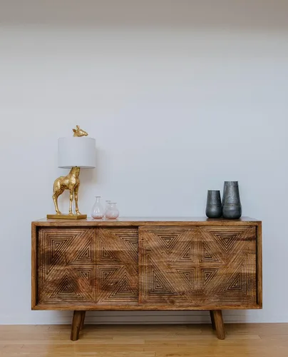 Vista 9 de Creative Co-Op lámpara dorada de girafa con pantalla de lino
