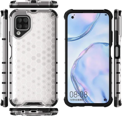 Vista 55 de Pzwoxukhov Funda compatible con Huawei Nova 3i, compatible con Huawei P Smart+ 2018 Honeycomb Anti-Drop Shock-Absorbing Case Negro