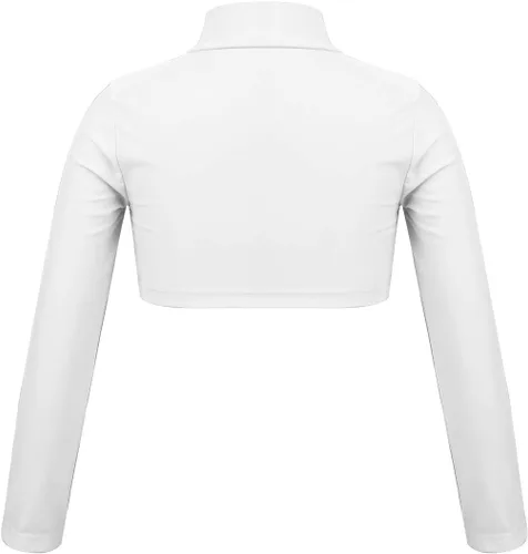 Vista 2 de CHICTRY Camiseta corta de manga larga para niñas y niños