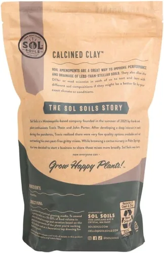 Vista 2 de Sol Soils Arcilla Calcinada – Enmiendas de Suelo 100% Libres de Turba con Drenaje Superior, Aireación y Salud de Raíces para Plantas