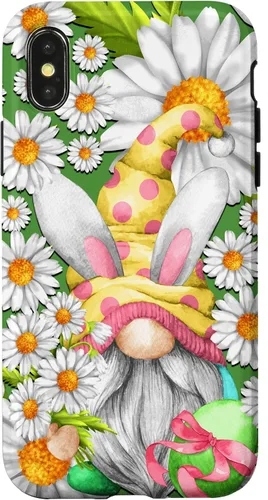 Vista 5 de Funny Easter Gnome Graphic for Women Teachers and Daisy Mom Case for iPhone 17