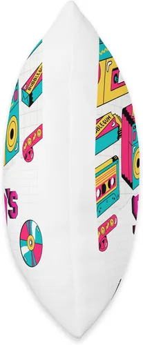 Vista 2 de 90s Baby Fun Retro Cartoon Style Throw Pillow