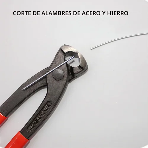 Vista 4 de AKIHISA Alicates de abrazadera de oreja de 9 pulgadas, herramienta engarzadora de acero cromo vanadio, extractor de clavos, herramienta de engarce