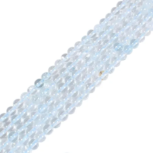 Vista 13 de 7 piedras preciosas de chakras de 0.157 in redondas de cristal curativo sueltas de 16 pulgadas para hacer cuentas de joyería