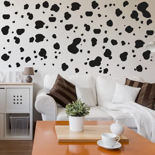 Vista 4 de 184 calcomanías con estampado de vaca, calcomanías adhesivas para pared, calcomanías de vinilo con estampado de vaca, decoración de pared extraíble