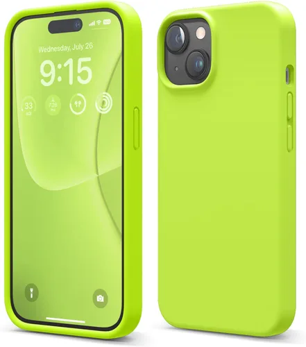 Vista 21 de elago Compatible con Funda para iPhone 15, Funda de Silicona Líquida, Cubierta Protectora de Cuerpo Completo, Resistente a Golpes, Diseño Delgado